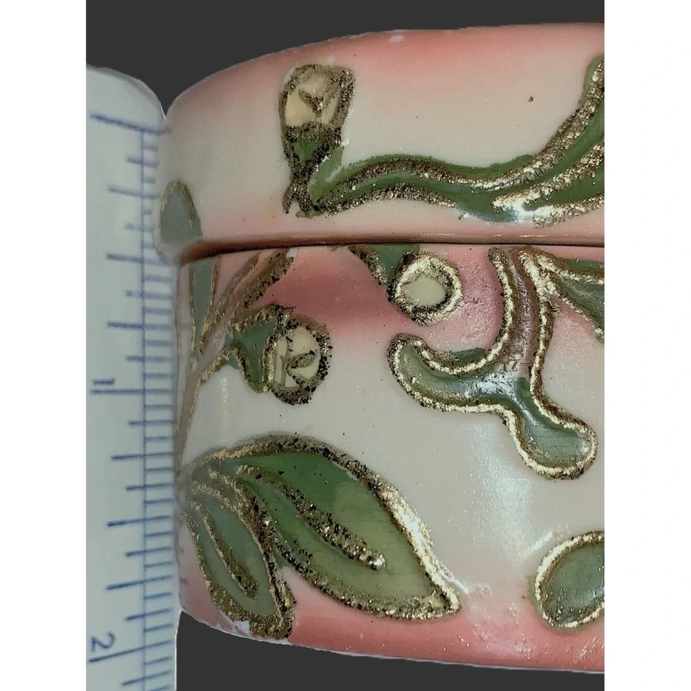 1915 Butterfly Shape‎ Nippon Gold Cloisonne Enameled Jewelry Trinket Box